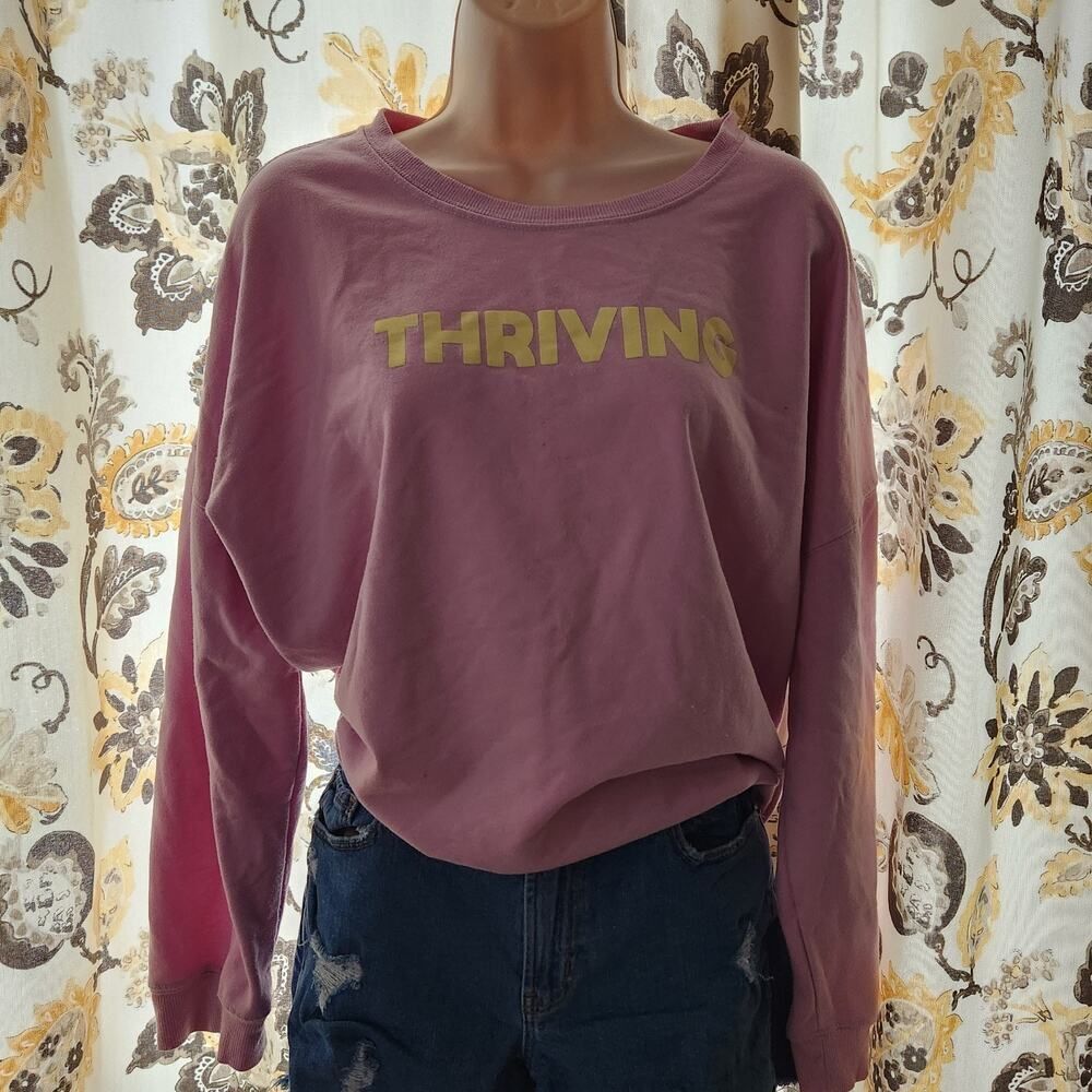 Nine West Sweatshirt Size 2XL Purple Pullover Street Wear